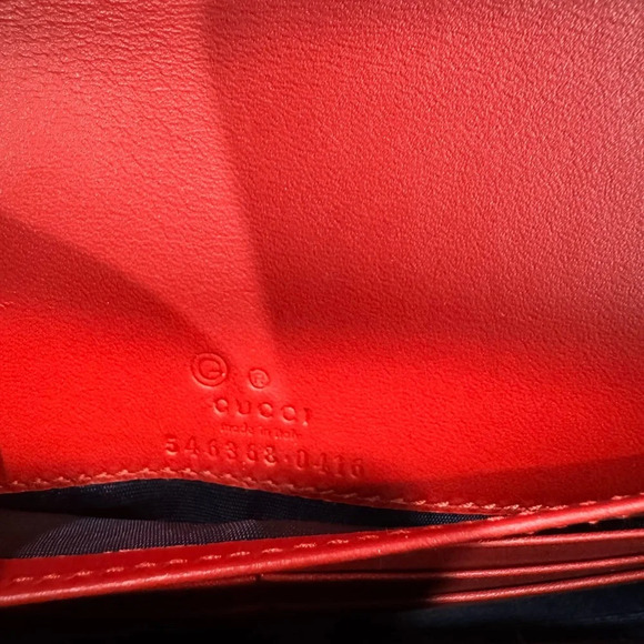 NWT Authentic Gucci Supreme Monogram Blooms Chain Wallet Blue - Picture 12 of 15